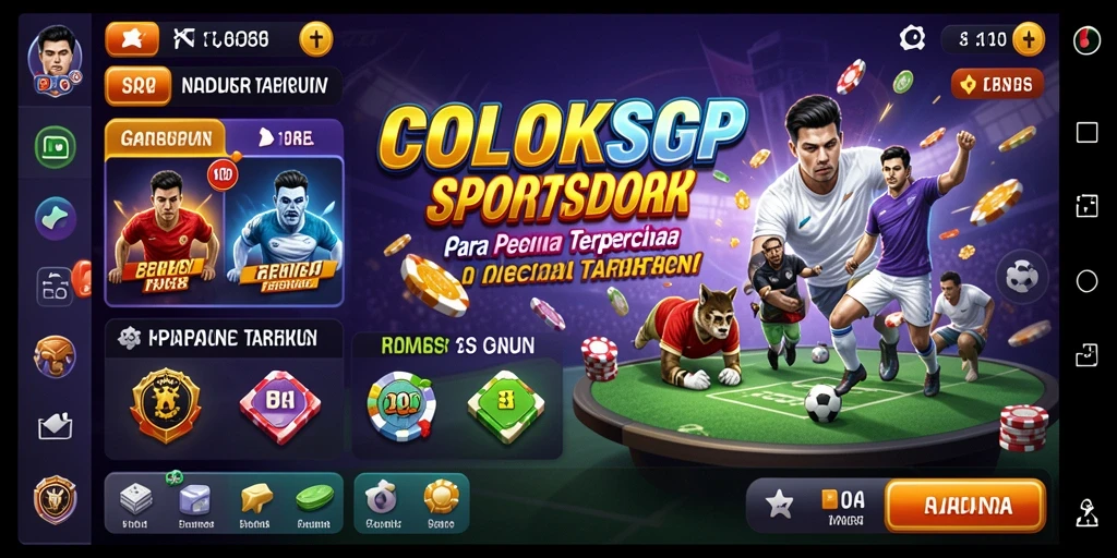 Screenshot utama COLOKSGP menampilkan pengalaman taruhan olahraga yang menarik.