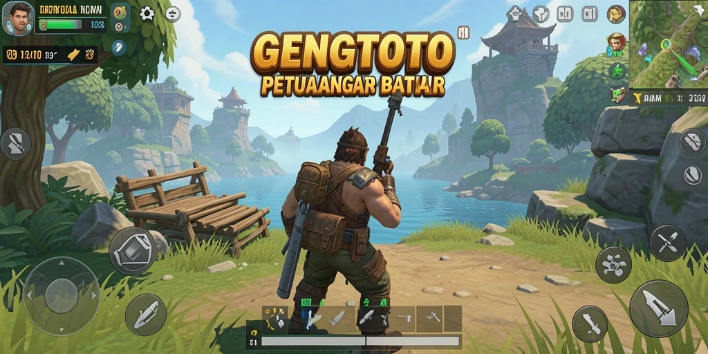 Gameplay GENGTOTO menampilkan petualangan yang luas dan mendalam.