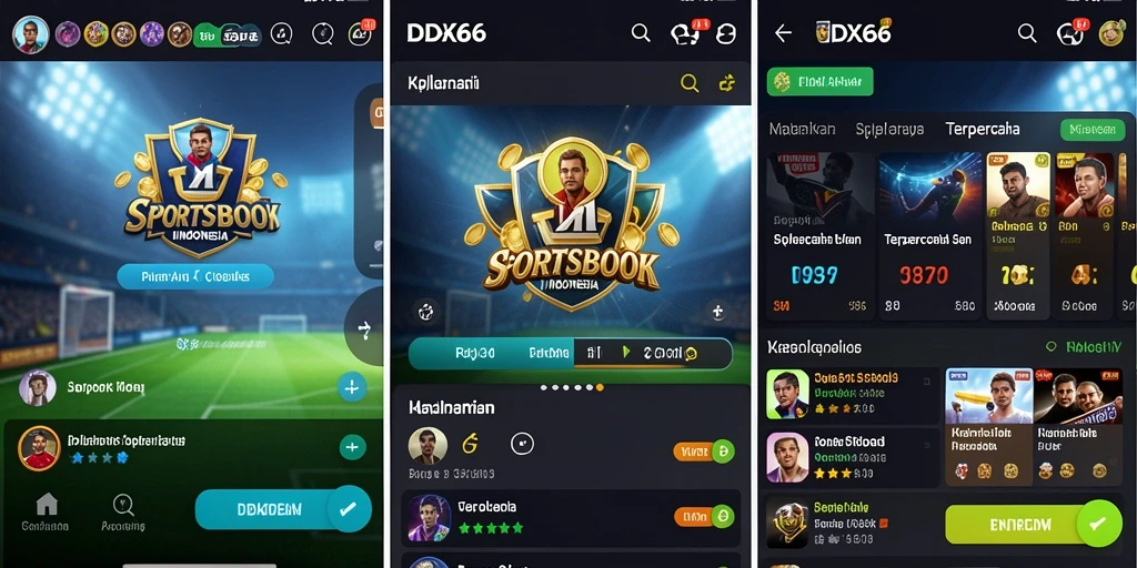 Tampilan gameplay yang menarik dan interaktif dalam aplikasi Sportsbook IDX66.