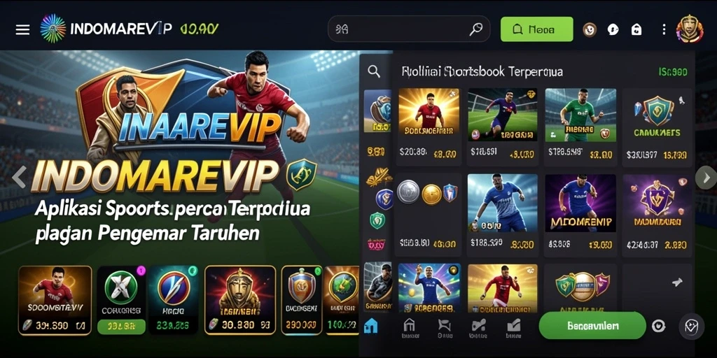 Tampilan antarmuka INDOMAREVIP yang menarik saat melakukan taruhan Sportsbook.