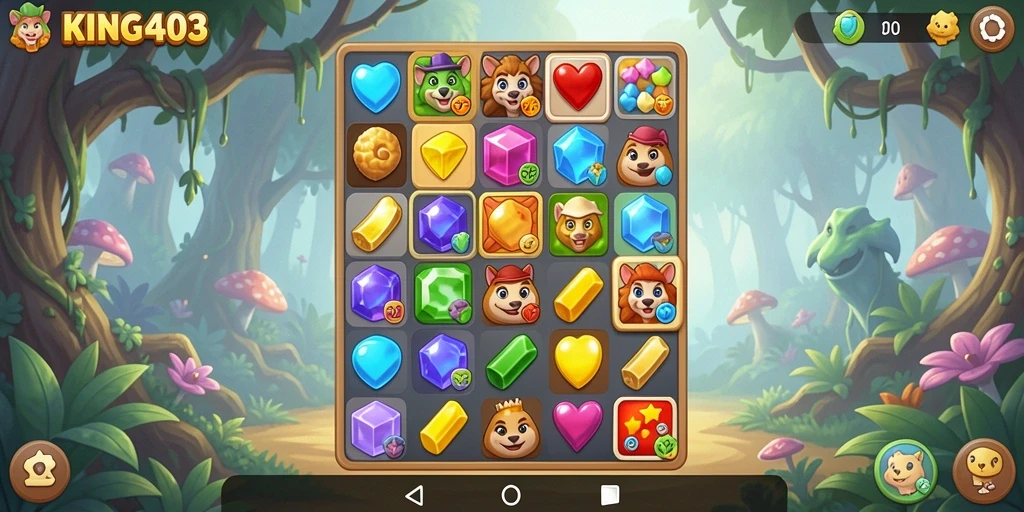 Menampilkan gameplay seru dan penuh warna dari KING403.