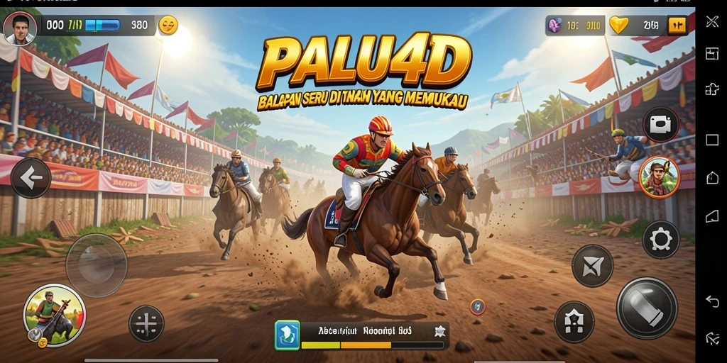 Tampilan gambar dari gameplay balapan PALU4D yang mendebarkan.