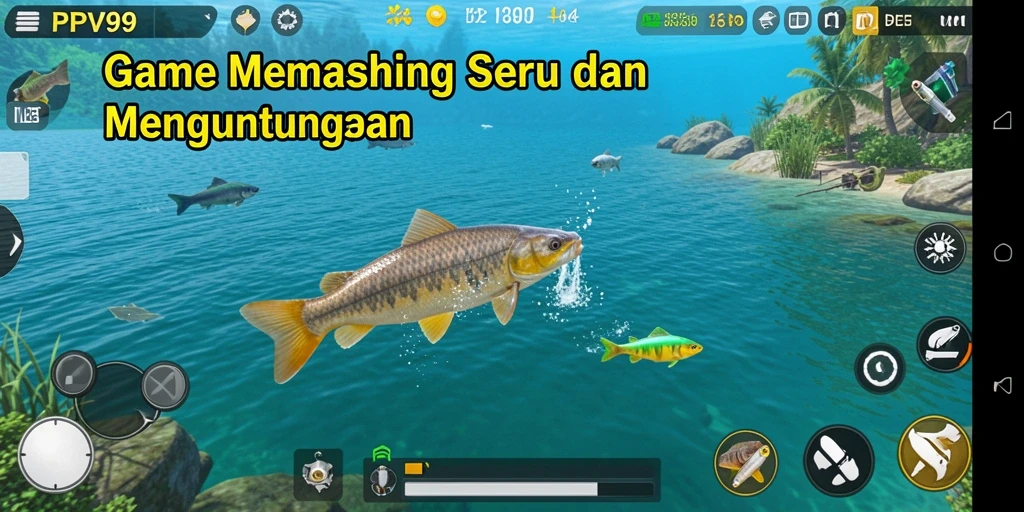 Tampilan menarik gameplay memancing dalam PPV99.