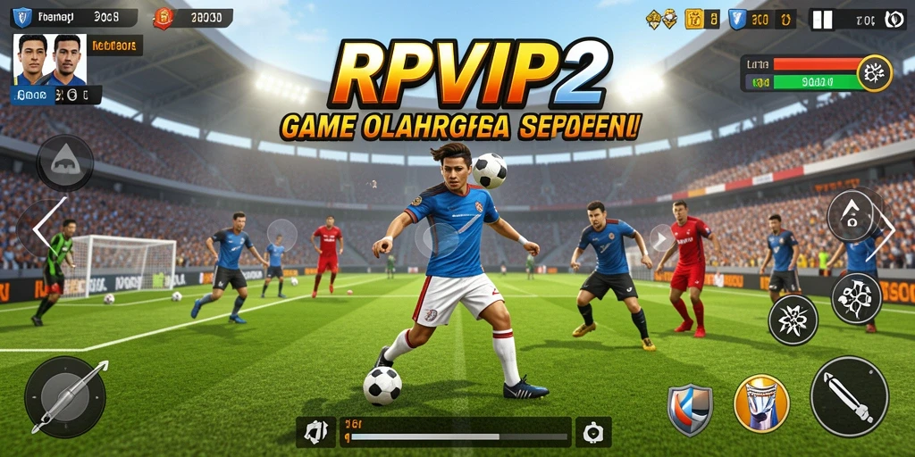 Screenshot gameplay RPVIP2 yang menampilkan aksi olahraga mendebarkan.