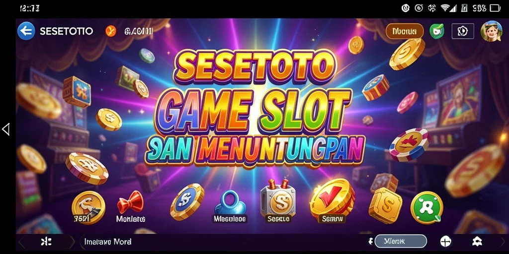 Screenshot SESETOTO menampilkan gameplay menarik dan beragam tema slot.