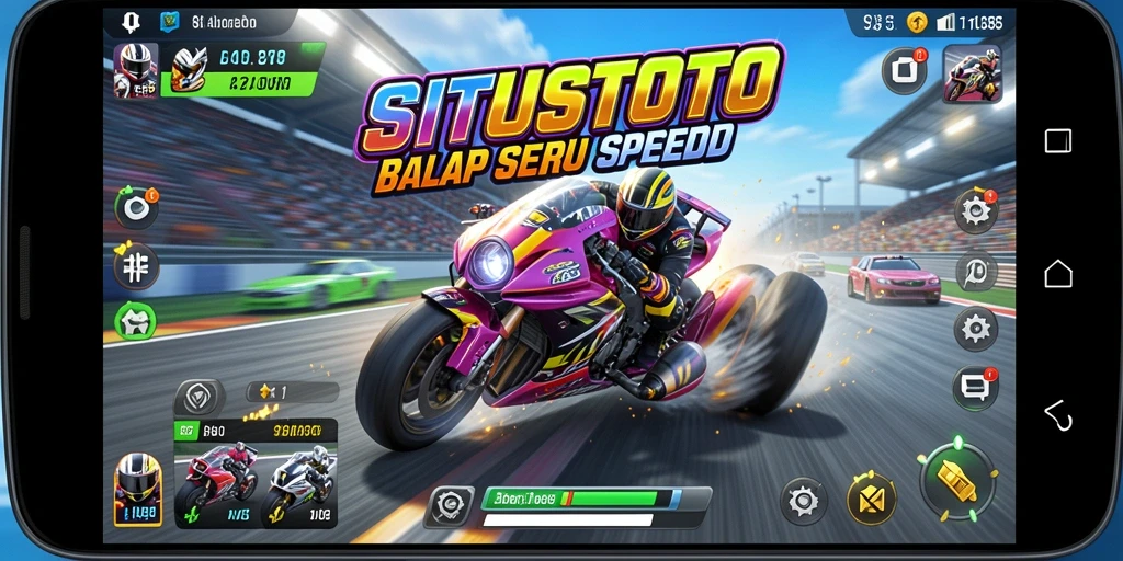 Tangkapan layar dari <strong>SITUSTOTO</strong> menampilkan aksi balapan yang cepat dan mendebarkan.