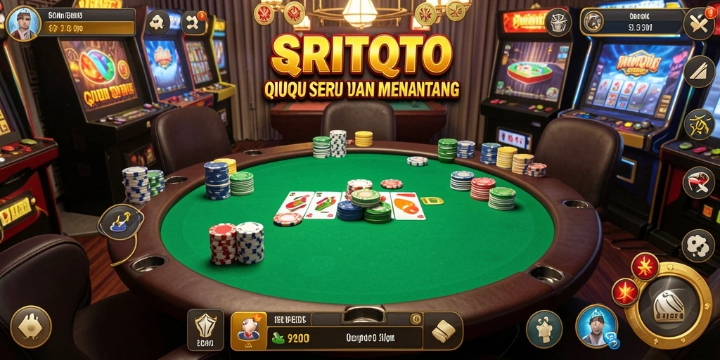 Screenshot gameplay SRITOTO yang menampilkan aksi seru saat bermain QiuQiu.