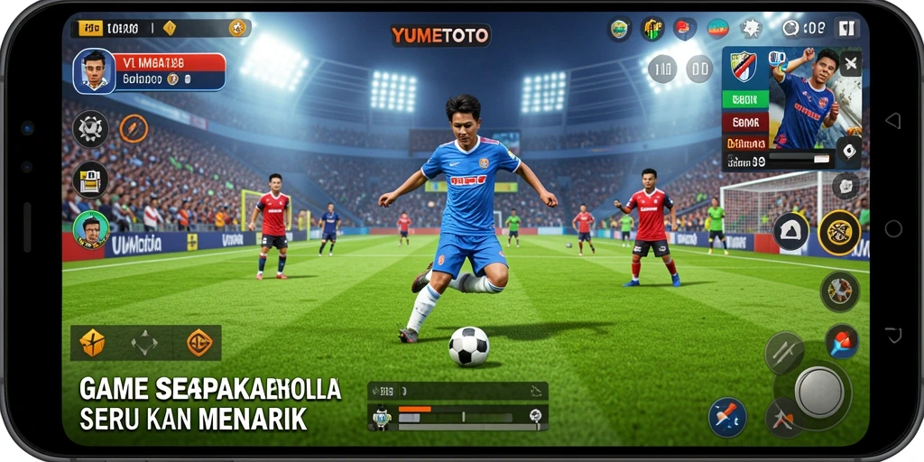 Tampilan menarik dari permainan sepak bola YUMETOTO.